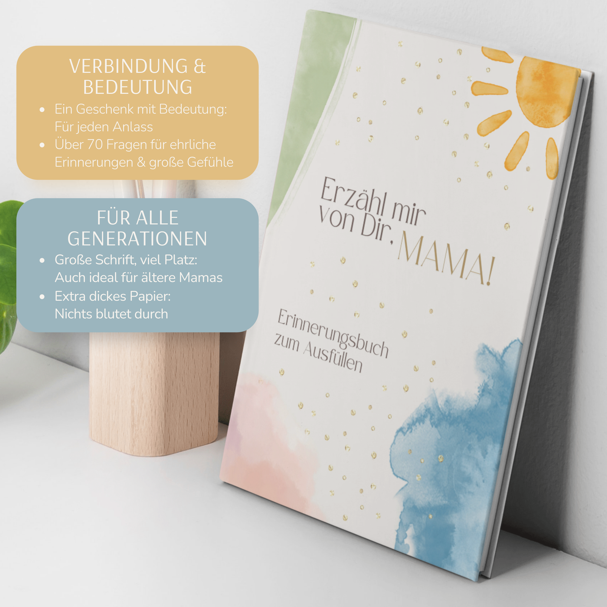 MAMA memory book for filling with stories, honest memories, and meaningful conversations for all generations.