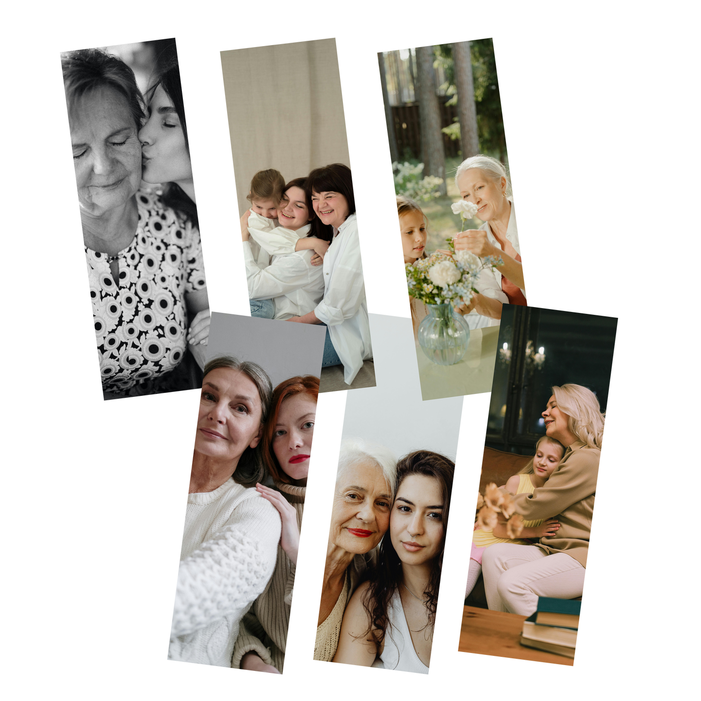 LESEZEICHEN personalized photo bookmarks featuring heartfelt moments with family, perfect for preserving precious memories.